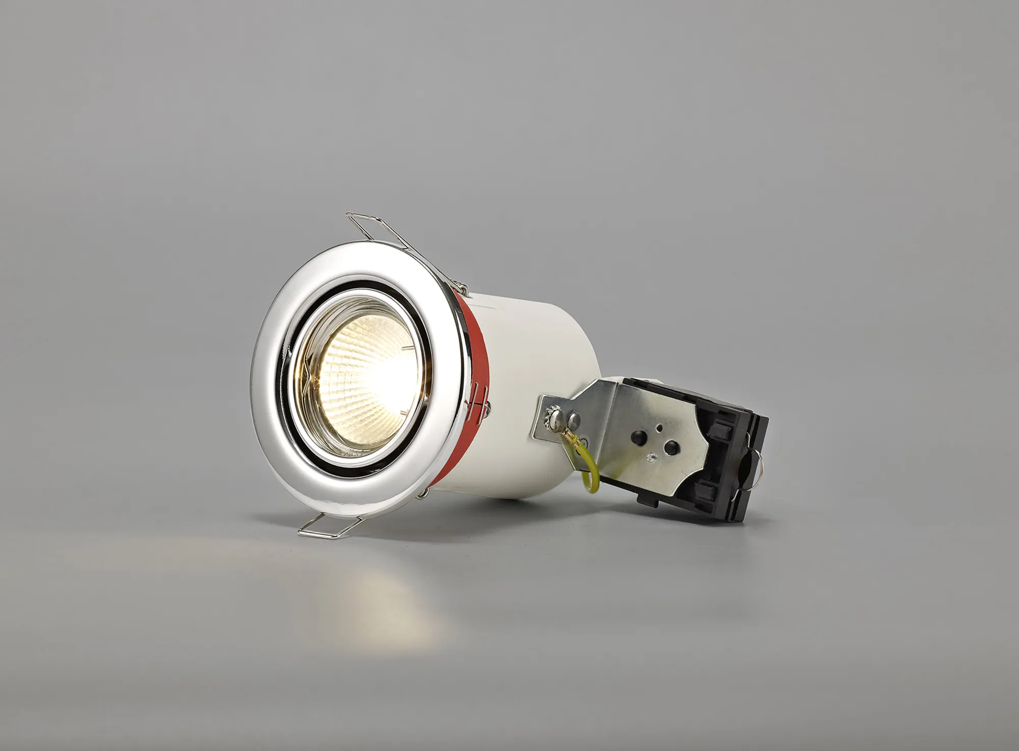 Agni Adjustable Fire Rated Downlight Polished Chrome D0442  Deco Agni